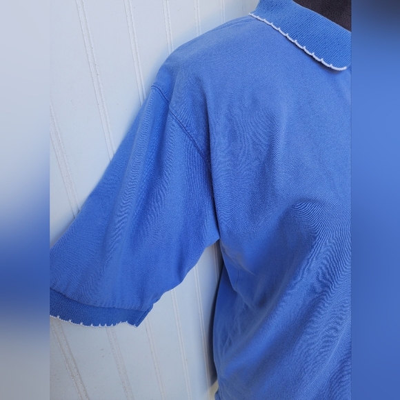 Vtg Marsh Landing Golf Cotton Polo Shirt Womens Short Sleeve Embroidered Sz M - Picture 4 of 14